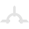 Ekena Millwork Ericson Architectural Grade PVC Gable Bracket, 72"W x 42"H x 4"D x 6"F, 14/12 Pitch GBP072X42X0406ERI00 - alternate 4